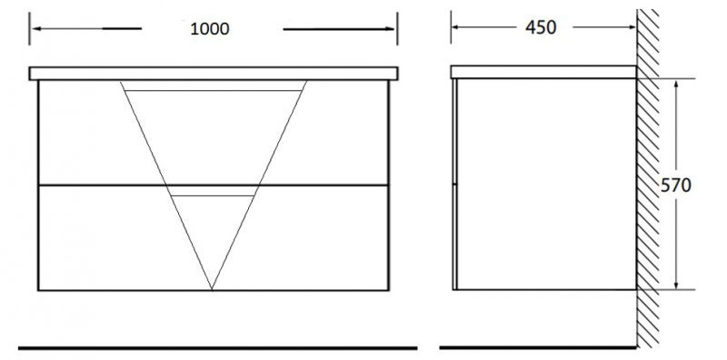 Комплект мебели BelBagno Vittoria 100 черный матовый - 16
