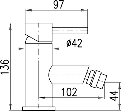 Смеситель для биде Rav Slezak Seina бронза SE945.5KSM - 2