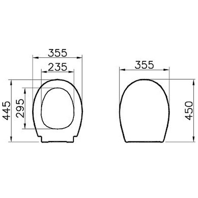 Сиденье для унитаза Vitra Universal белое с микролифтом 84-003-019 - 2