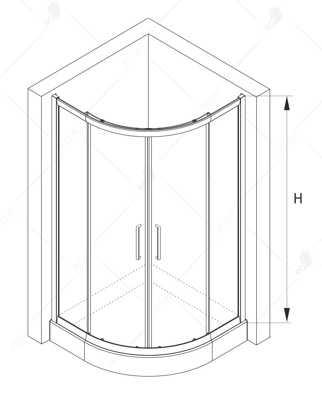 Душевой уголок RGW CL-54 32095488-11 - 5