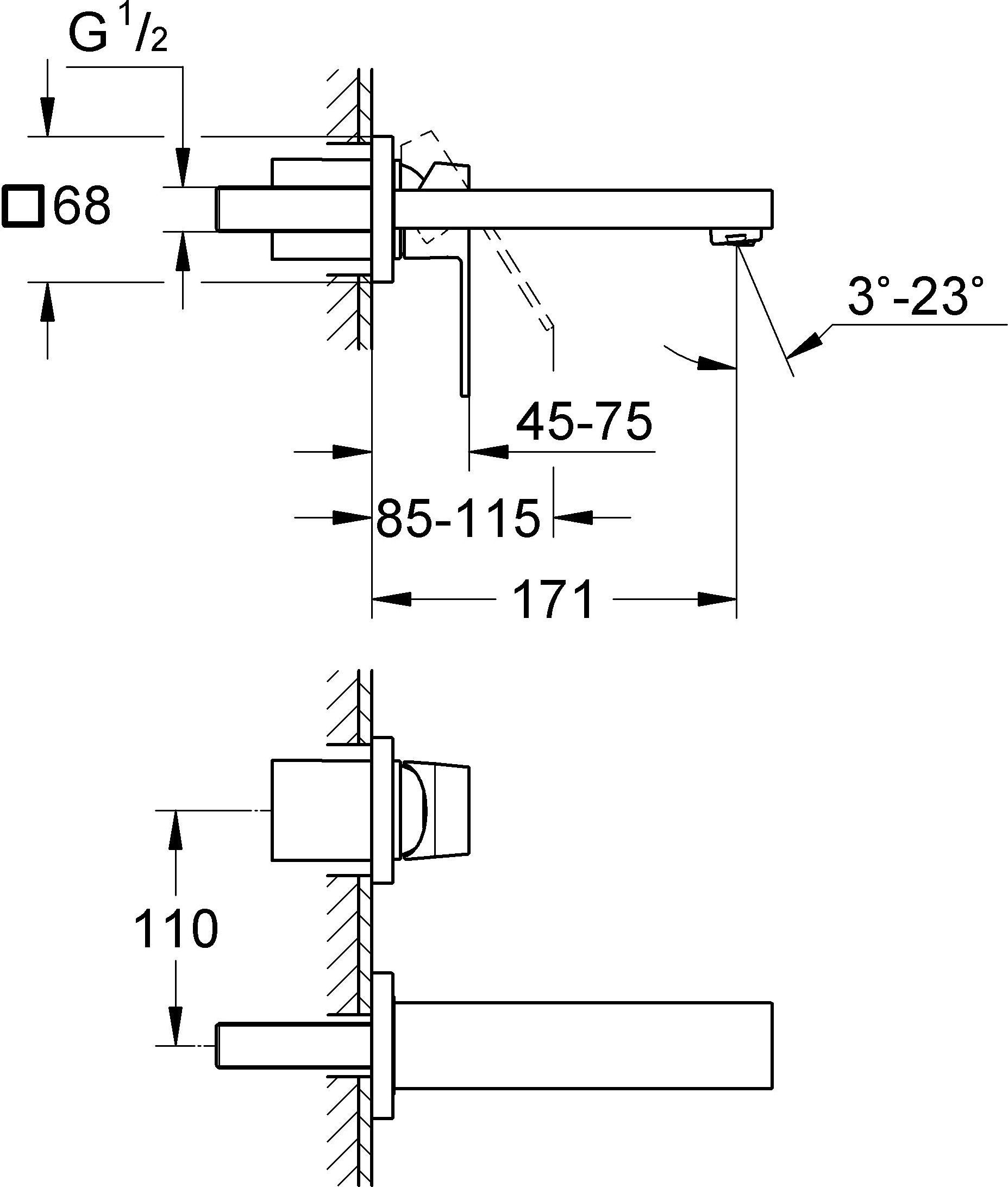 Смеситель Grohe Eurocube 19895000 для раковины - 11