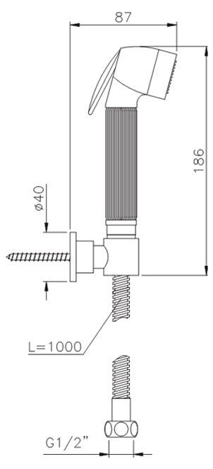 Гигиенический душ Nicolazzi   5523BZ - 2