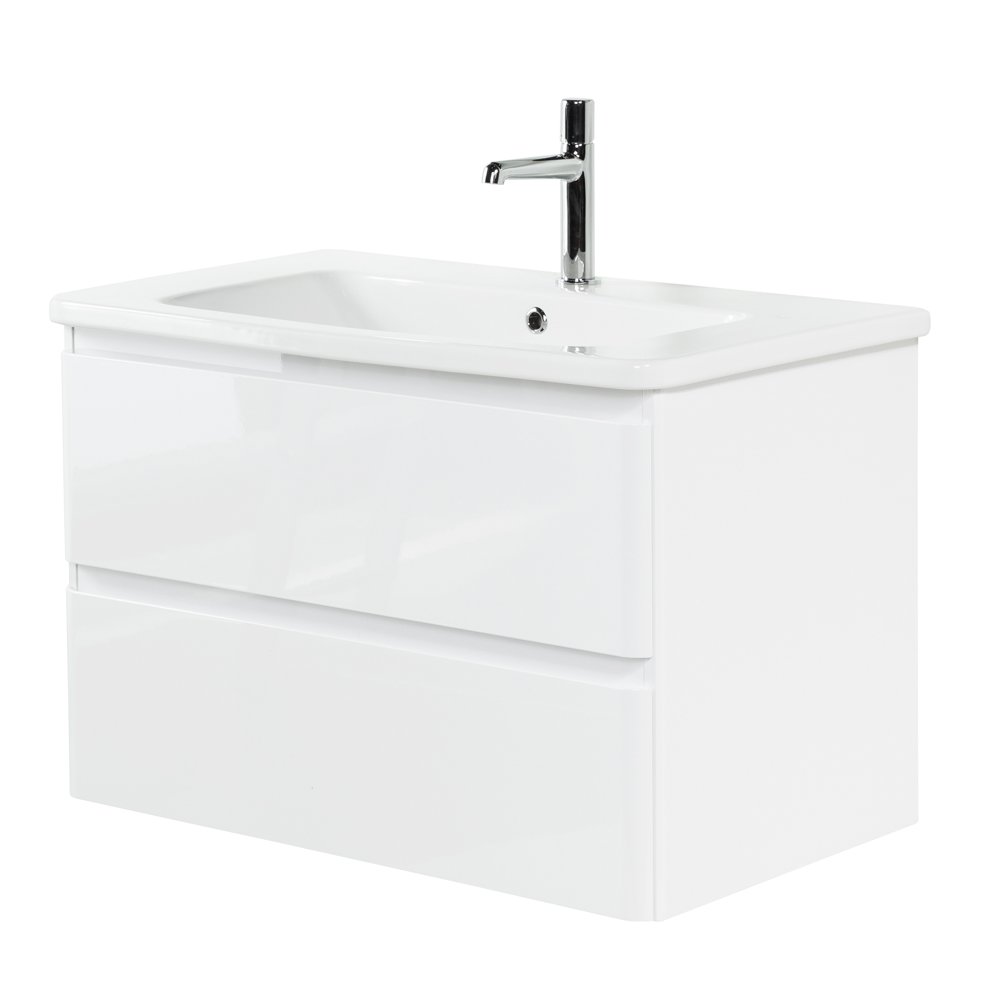 Тумба с раковиной BelBagno Albano 80 белый - 2