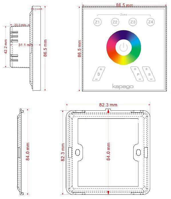 Контроллер-регулятор ЦТ и цвета RGB Deko-Light Rf 843020 - 1