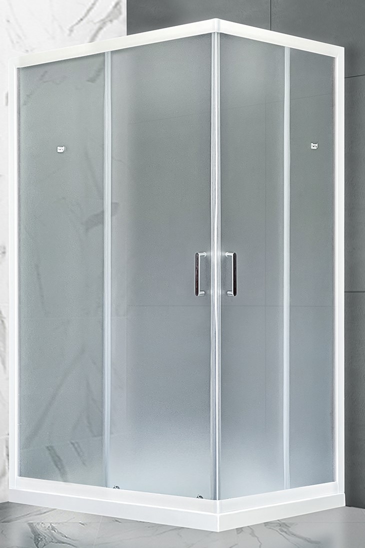 Душевой уголок Royal Bath HPD 100x120 профиль белый стекло матовое RB1210HPD-C - 0
