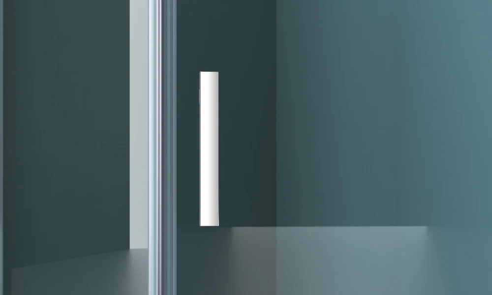 Душевой уголок BelBagno Kraft 80х80 R профиль хром стекло прозрачное KRAFT-P-1-80-C-Cr-R - 3