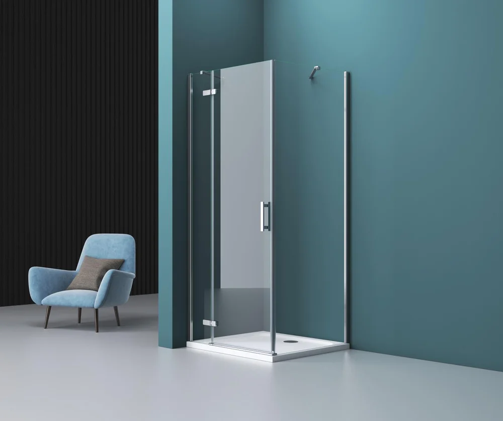 Душевой уголок BelBagno Kraft 90х90 хром  KRAFT-A-12-90-C-Cr-L - 1