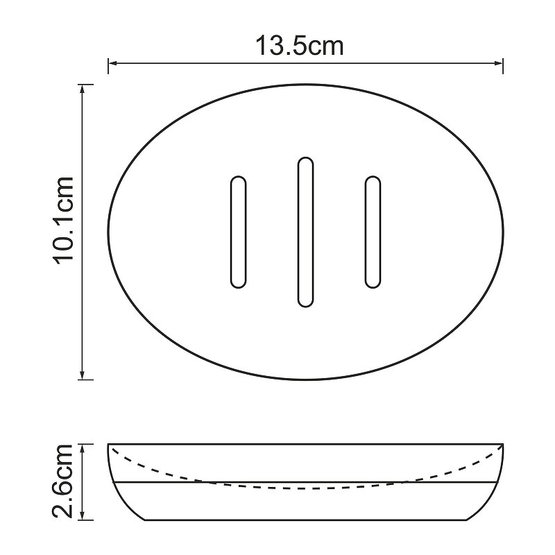 Мыльница Wasserkraft Vils черный матовый K-6129 - 3