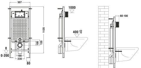 Комплект Weltwasser MARBERG 507 + TELBACH 004 GL-WT + MAR 507 SE GL-WT  10000011132 - 4