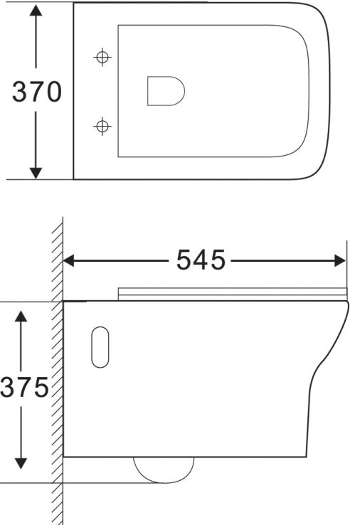 Унитаз подвесной BelBagno Romano BB248CHR безободковый - 2