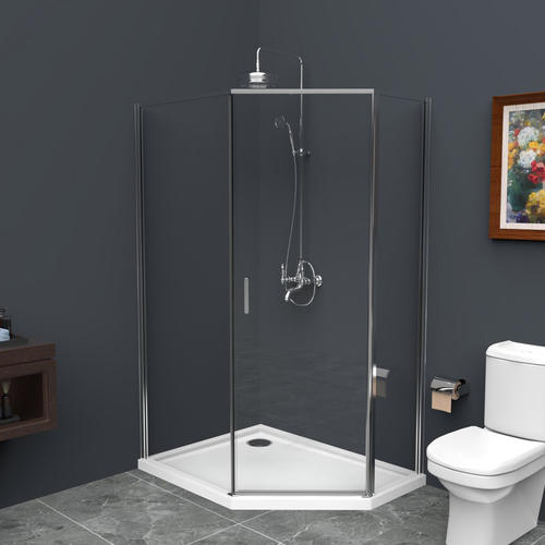 Душевой уголок BelBagno Uno 100х80 хром  UNO-195-PH-1-100/80-C-Cr - 0