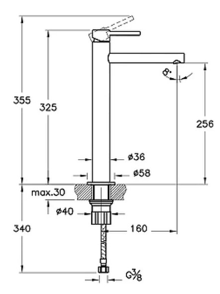 Смеситель для раковины VitrA Origin медный A4255826 - 2