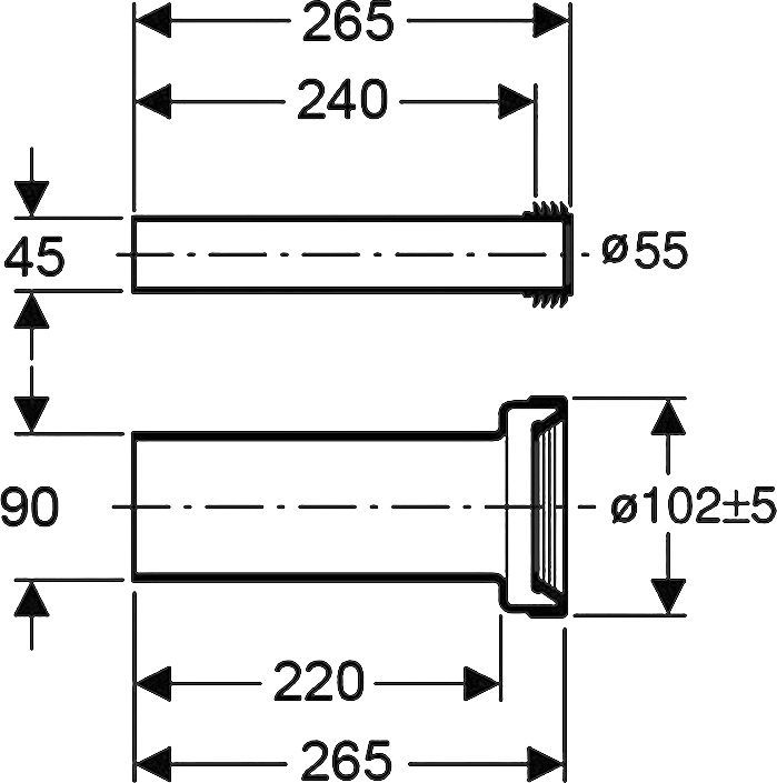 Отвод Geberit 152.438.46.1 - 1