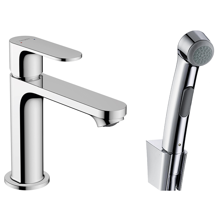 Смеситель для раковины Hansgrohe Rebris S с гигиеническим душем хром 72215000 - 0