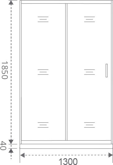 Душевая дверь в нишу Good Door Latte WTW-130-G-WE ЛА00024 - 5