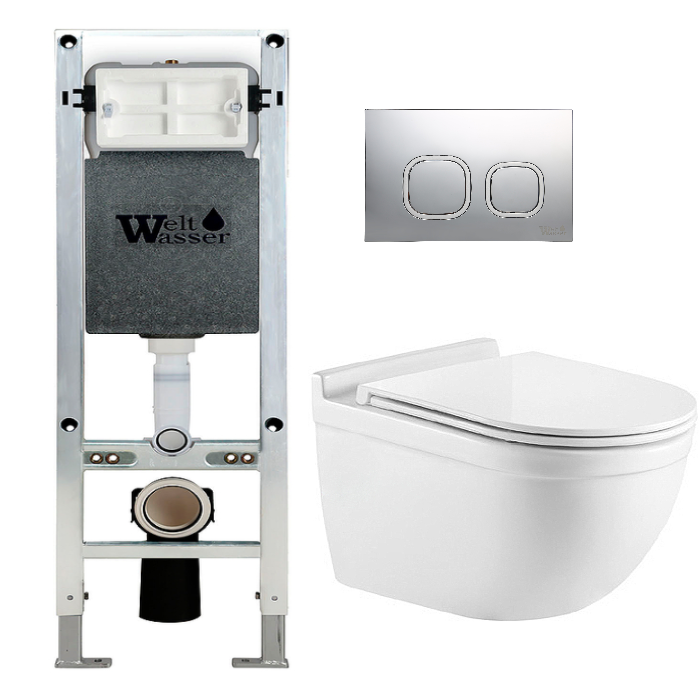 Комплект Weltwasser AMBERG 350 ST + HEIMBACH 004 GL-WT + AMBERG RD-MT CR  10000006528 - 0