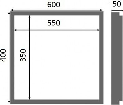 Люк настенный Люкер К 40x60 - 4