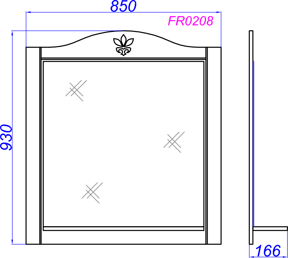 Мебель для ванной Aqwella Franchesca 105 - 8