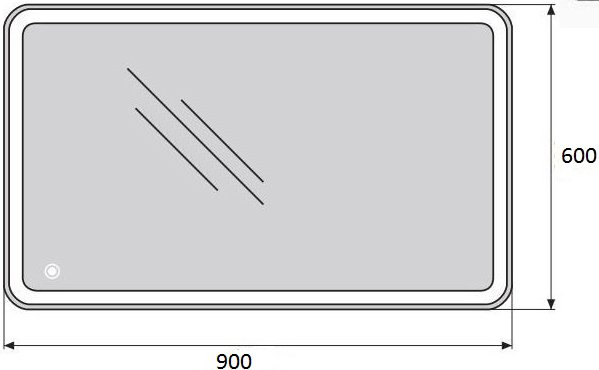 Зеркало BelBagno SPC-MAR-900-600-LED-TCH - 4
