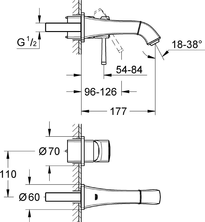 Смеситель Grohe Grandera 19929000 для раковины - 1