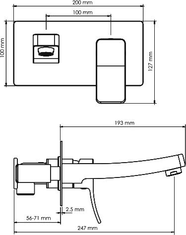 Смеситель Wasserkraft Aller 10630 для раковины - 1