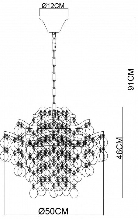 Подвесная люстра Arte Lamp Pipirima A4065SP-6SG - 3