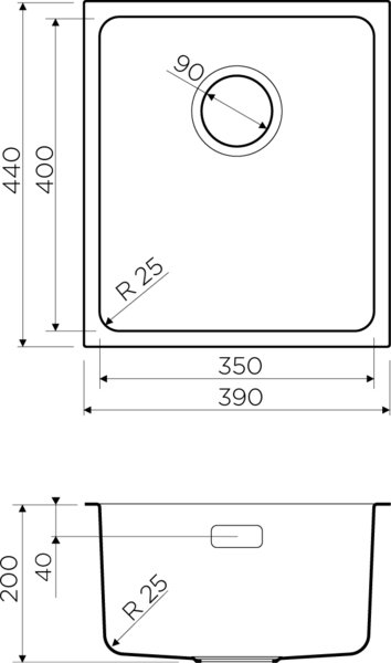 Мойка кухонная Omoikiri Tadzava 38-U-IN нержавеющая сталь 4993077 - 6