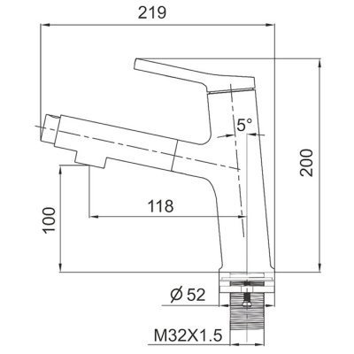 Смеситель Gappo для раковины G1052-76 - 1