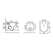 Комплект Weltwasser AMBERG 506 + HEIMBACH 004 GL-WT + AMBERG RD-WT  10000006794 - 5