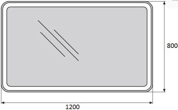 Зеркало BelBagno SPC-MAR-1200-800-LED-BTN - 4