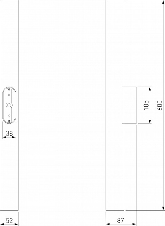 Настенный светодиодный светильник Elektrostandard Langer 40124/LED черный a061986 - 1