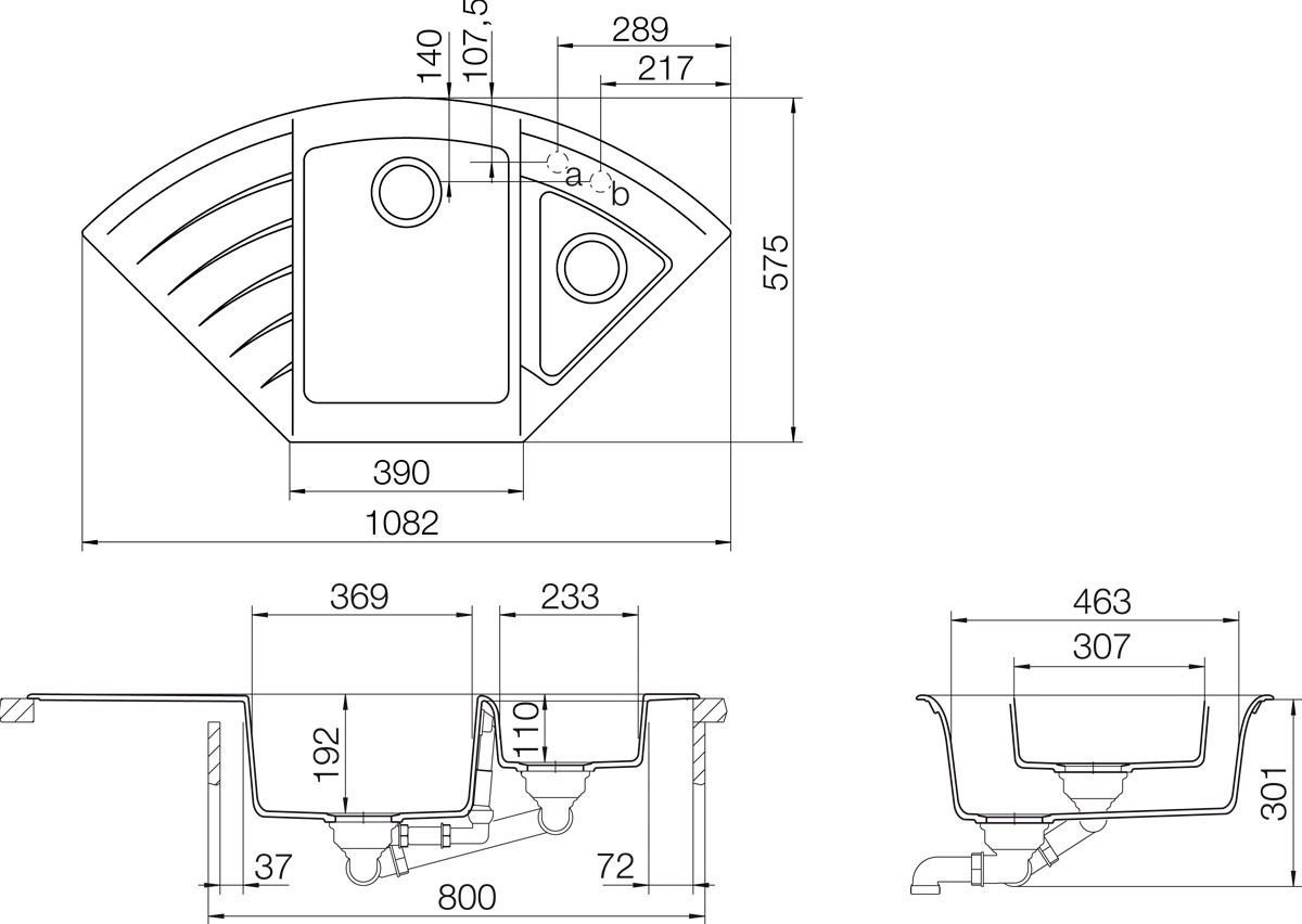 Мойка кухонная Schock Lotus 90С (С-150) магма 700007 - 2