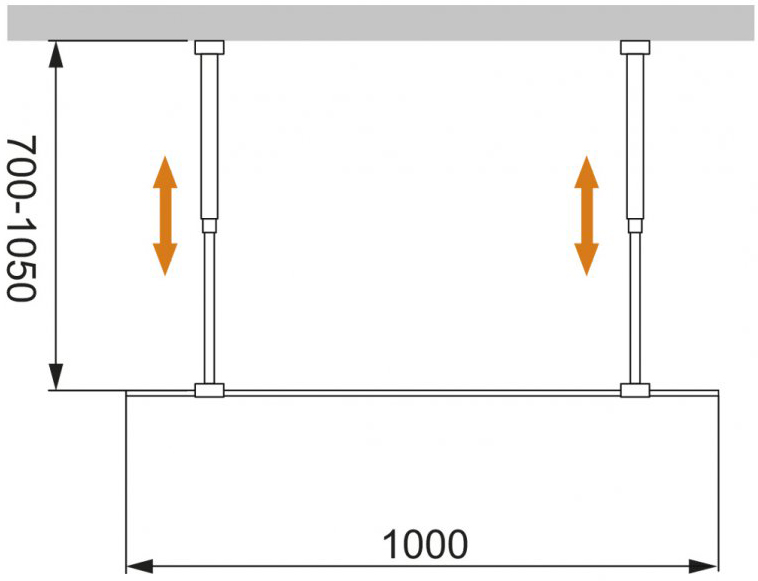 Душевая перегородка Cezares Liberta-L-2-100-BR-Cr - 2