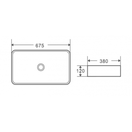 Раковина накладная Weltwasser WW ELBACH 2250 MB 67.5 матовый черный  10000004557 - 1
