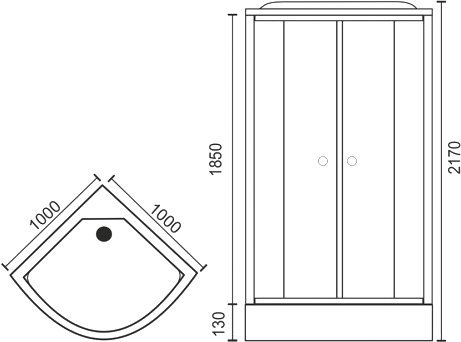 Душевая кабина Royal Bath RB 100HK7-WT RB100HK7-WT - 5