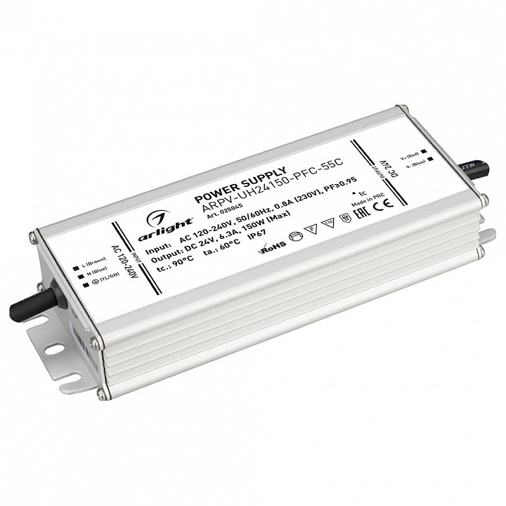 Блок питания Arlight ARPV-UH24150-PFC-55C 24V 150W IP67 6,3A 025045 - 0