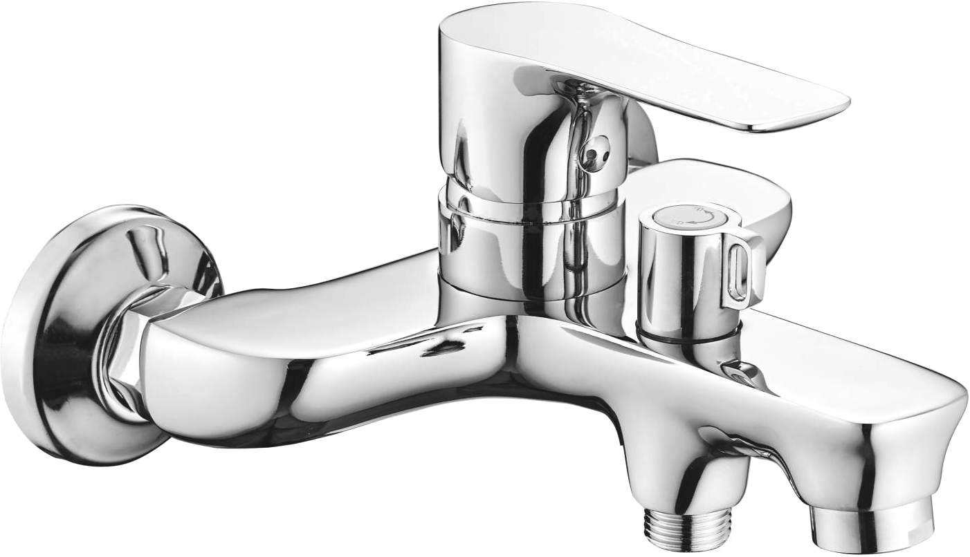 Смеситель для ванны с душем STWORKI Берген BER-02cr хром - 0