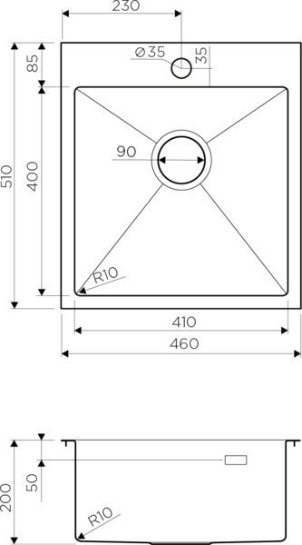 Мойка кухонная Omoikiri Akisame 46-LG светлое золото 4973081 - 1