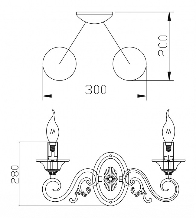 Бра Maytoni Perla ARM337-02-R - 2