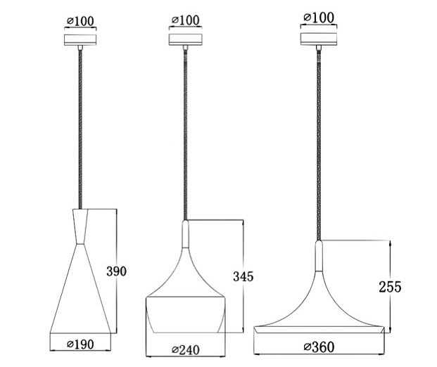 Подвесной светильник Imperiumloft Dairy Light Beat Tall 40.282 - 4