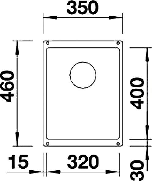 Мойка кухонная Blanco Subline 320-U темная скала 523407 - 1