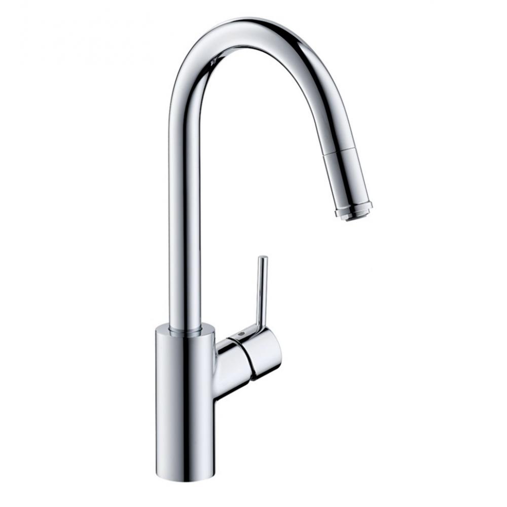 Кухонный смеситель однорычажный, 260, с вытяжным изливом, 1jet, sBox Hansgrohe 73864000 - 0