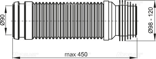 Гибкое колено 90110 Flexi, M9006 - 1