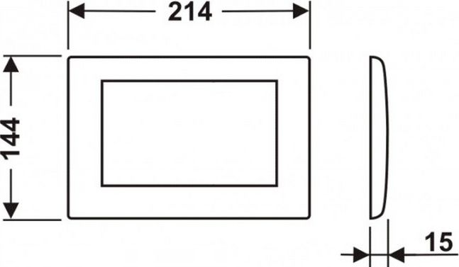 Кнопка смыва TECE Planus 9240312 белая матовая - 3