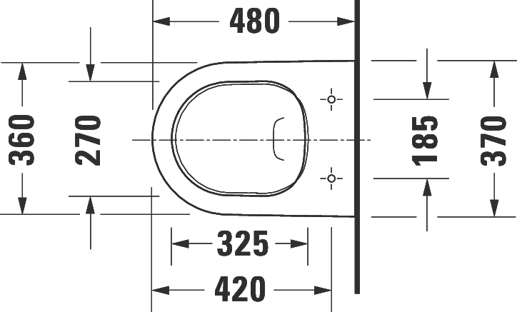 Чаша для унитаза подвесного Duravit D-Neo 2587090000 - 8