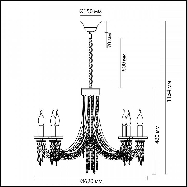 Подвесная люстра Odeon Light Capel 5063/6 - 4