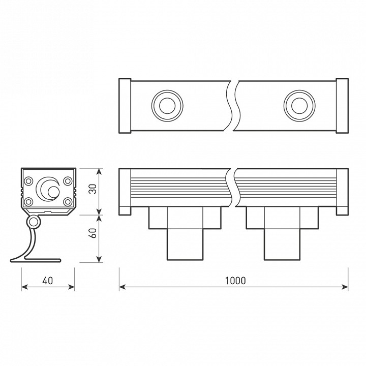 Настенный прожектор Arlight Line wallwasher 024304 - 3