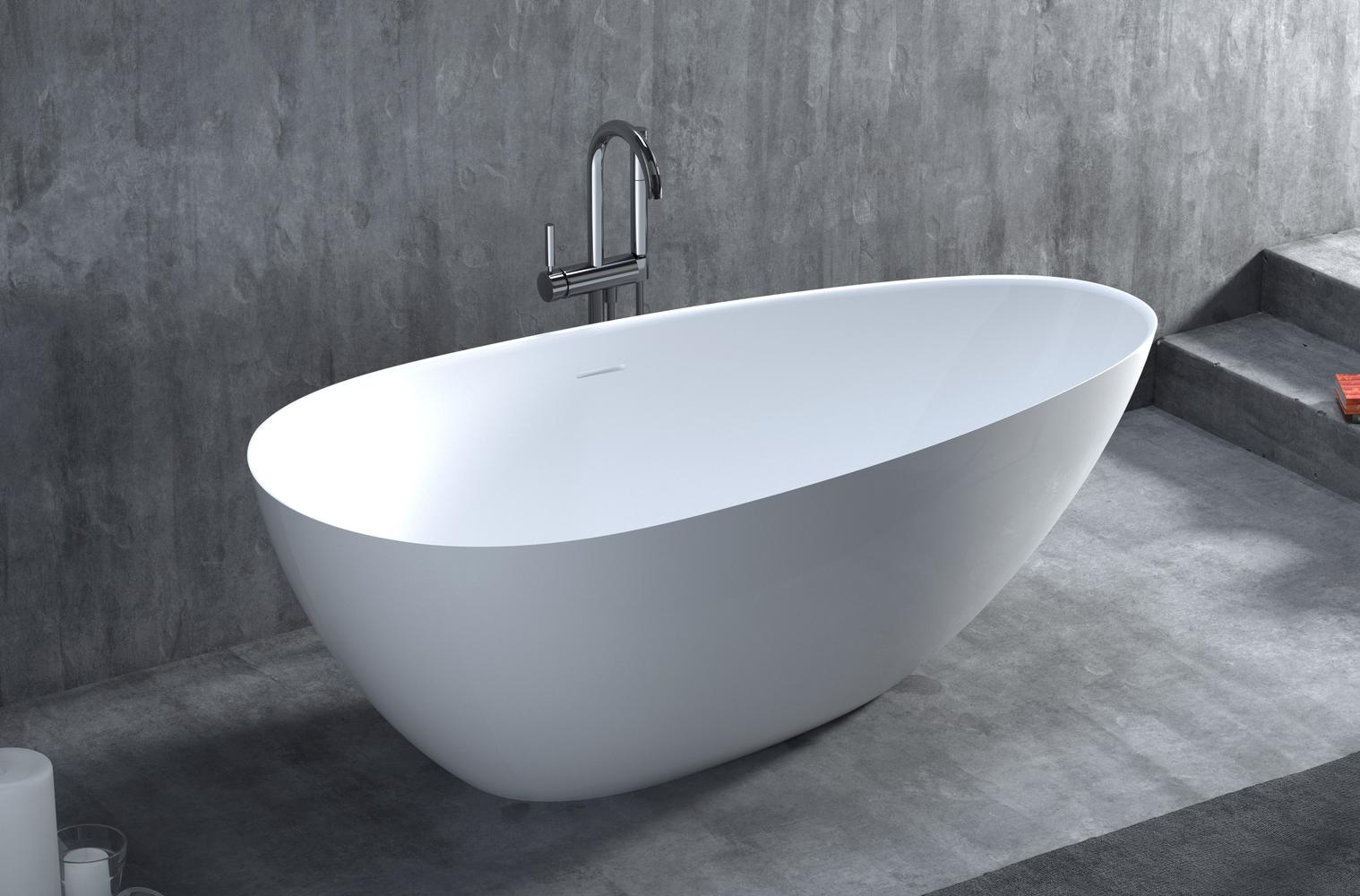 Ванна из искусственного камня Salini Paola 172x83 101612SMRH S-Stone, матовый, RAL снаружи - 2