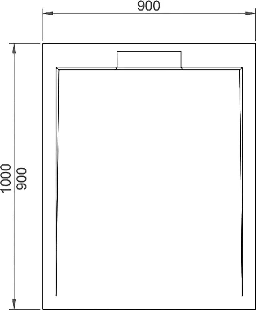 Поддон для душа RGW STL MB 90x90 черный 52211099-14 - 1