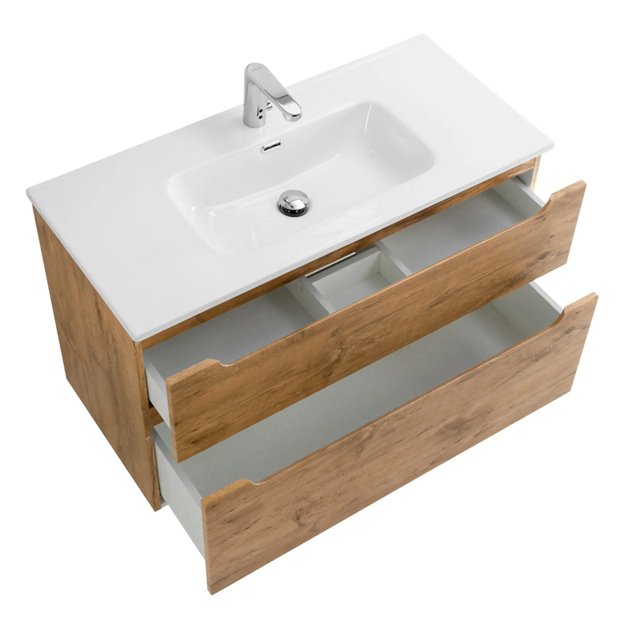 Тумба с раковиной BelBagno Etna 100 светлое дерево у - 4